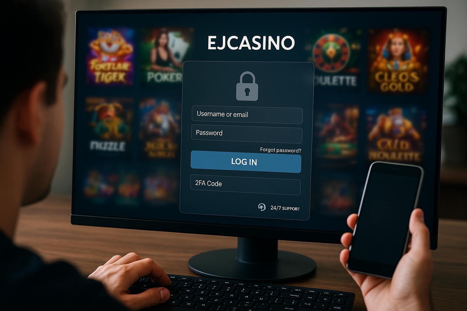Login no Cassino EJCASINO