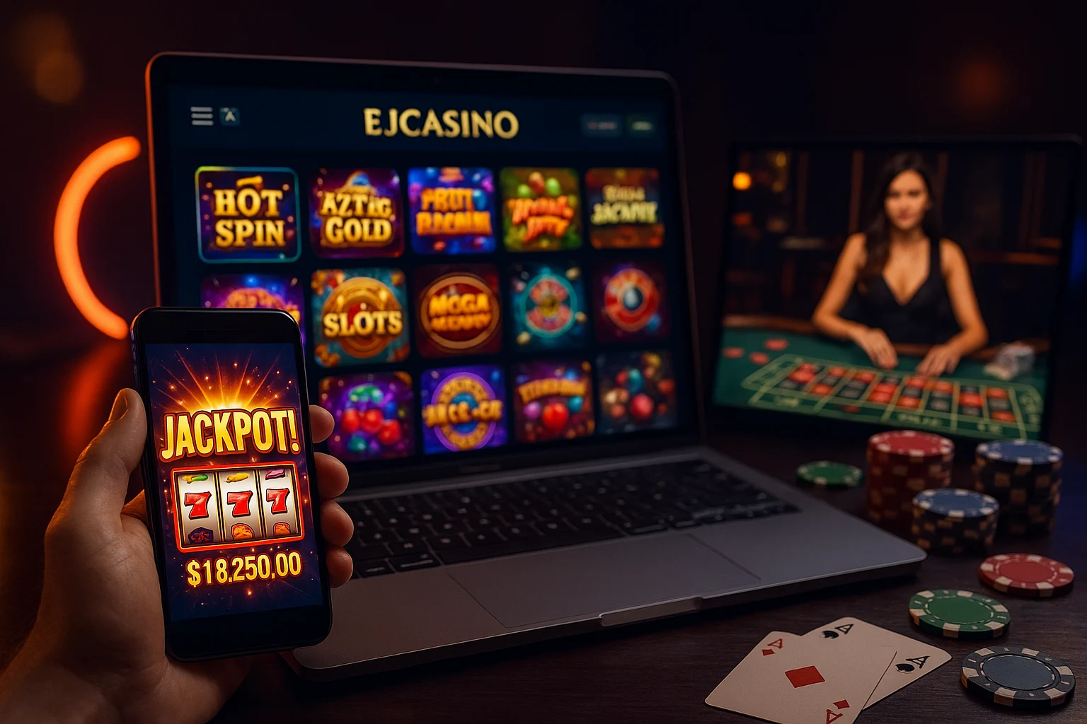 Jogos de cassino online inovadores e emocionantes na EJCASINO